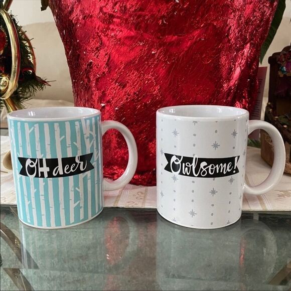“oh Deer” & “Owlsome” Mug Set - Picture 2 of 5